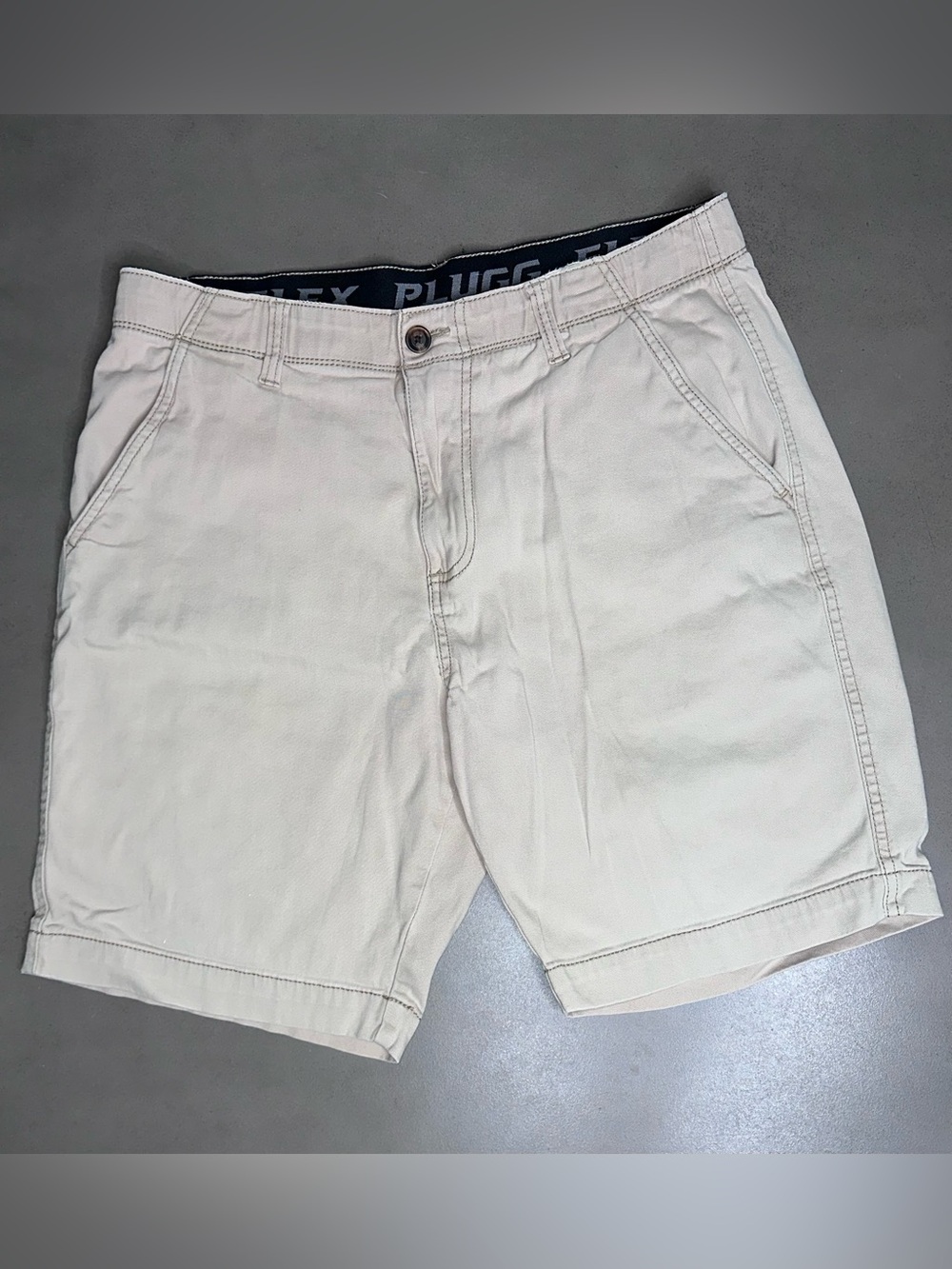 Plugg Flex Waist Light Tan Men’s Shorts - 34
